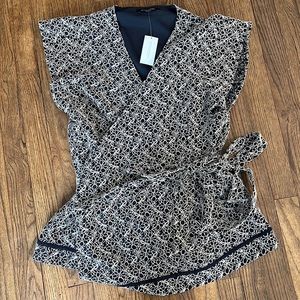 NWT Banana Republic wrap top Large